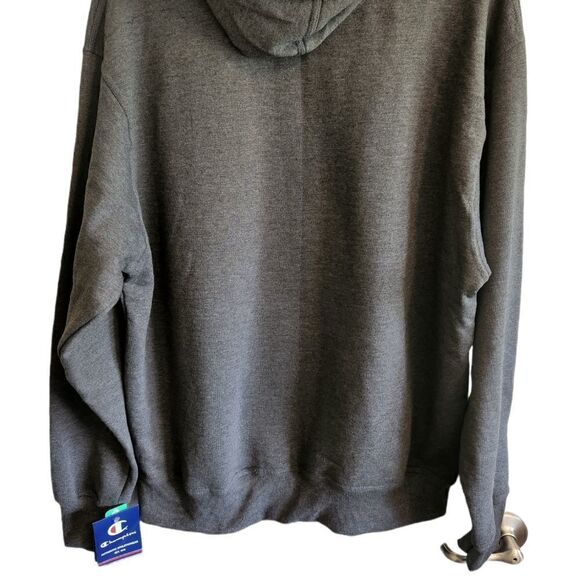 CHAMPION Men's Gray Powerblend Pullover Hoodie Size Large - Picture 4 of 8